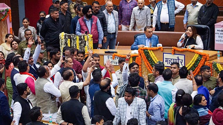 Mayor Shelly Oberoi on February 24, Friday stalled the recounting of votes for electing the members of the Standing Committee of the MCD as clashes broke out between AAP and BJP councillors once again at the house. 