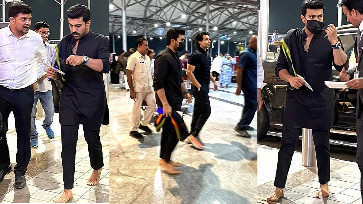 Ram Charan’s Barefoot Journey To Join Keeravani In The US, Will It Fetch RRR The Oscar?