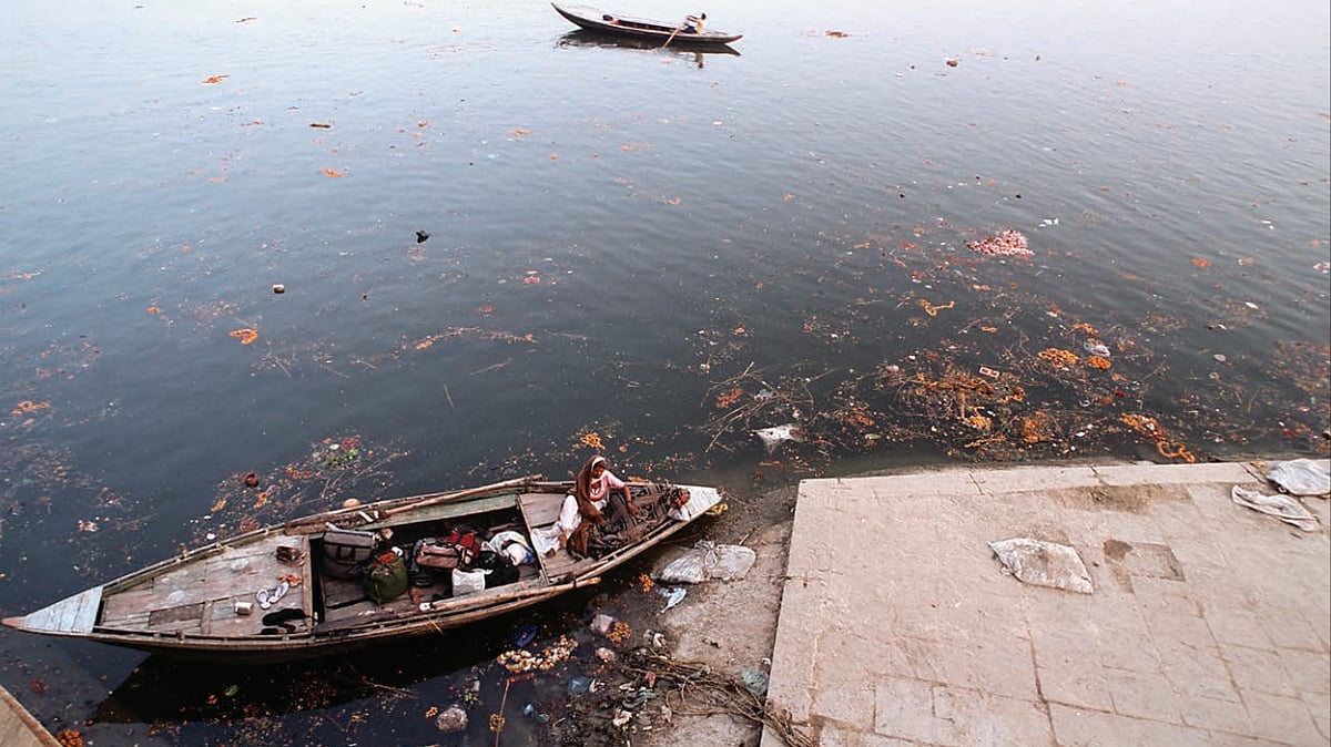 The Ganga in Varanasi; it is one of the most polluted rivers in the world
