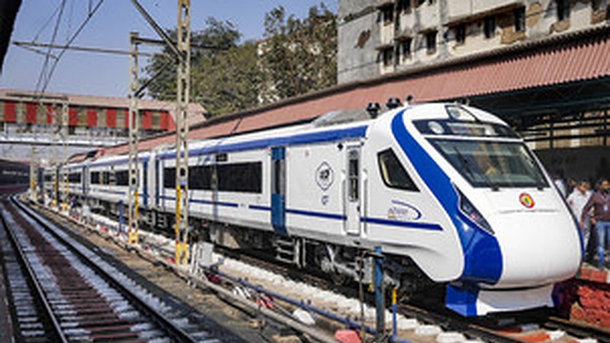 Asia's first woman loco pilot Surekha Yadav operates Vande Bharat Express