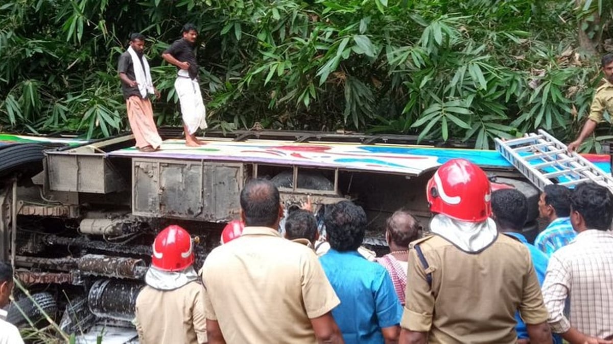At least 62 Sabarimala pilgrims injured as bus falls into gorge in Kerala