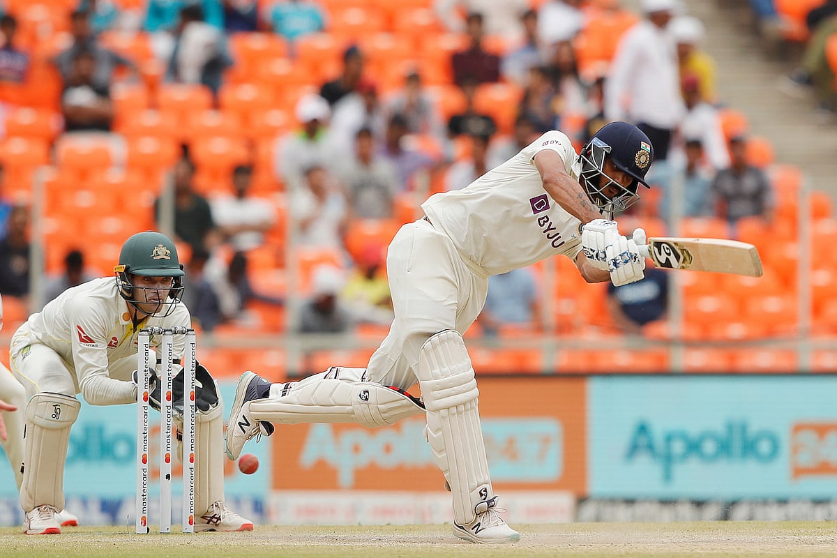 Axar Patel hits a fifty