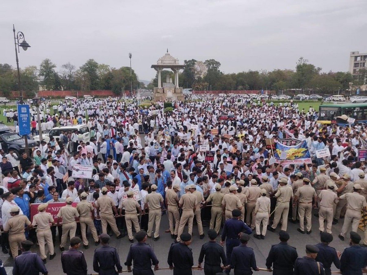 Rajasthan: Medical services take a hit as doctors begin one-day strike against Right to Health Bill
