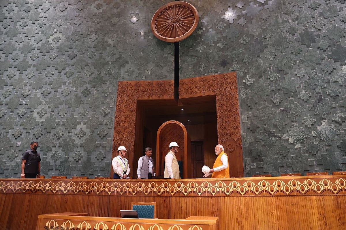 In Pictures: PM Modi visits India's new parliament building