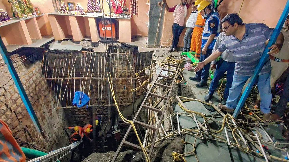 The site of the tragedy in Indore