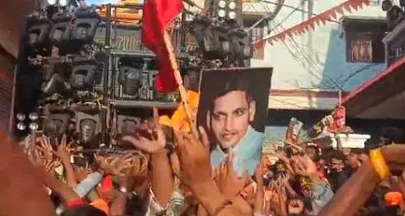 Ram Navami: Godse's picture displayed during Shobha Yatra in Hyderabad
