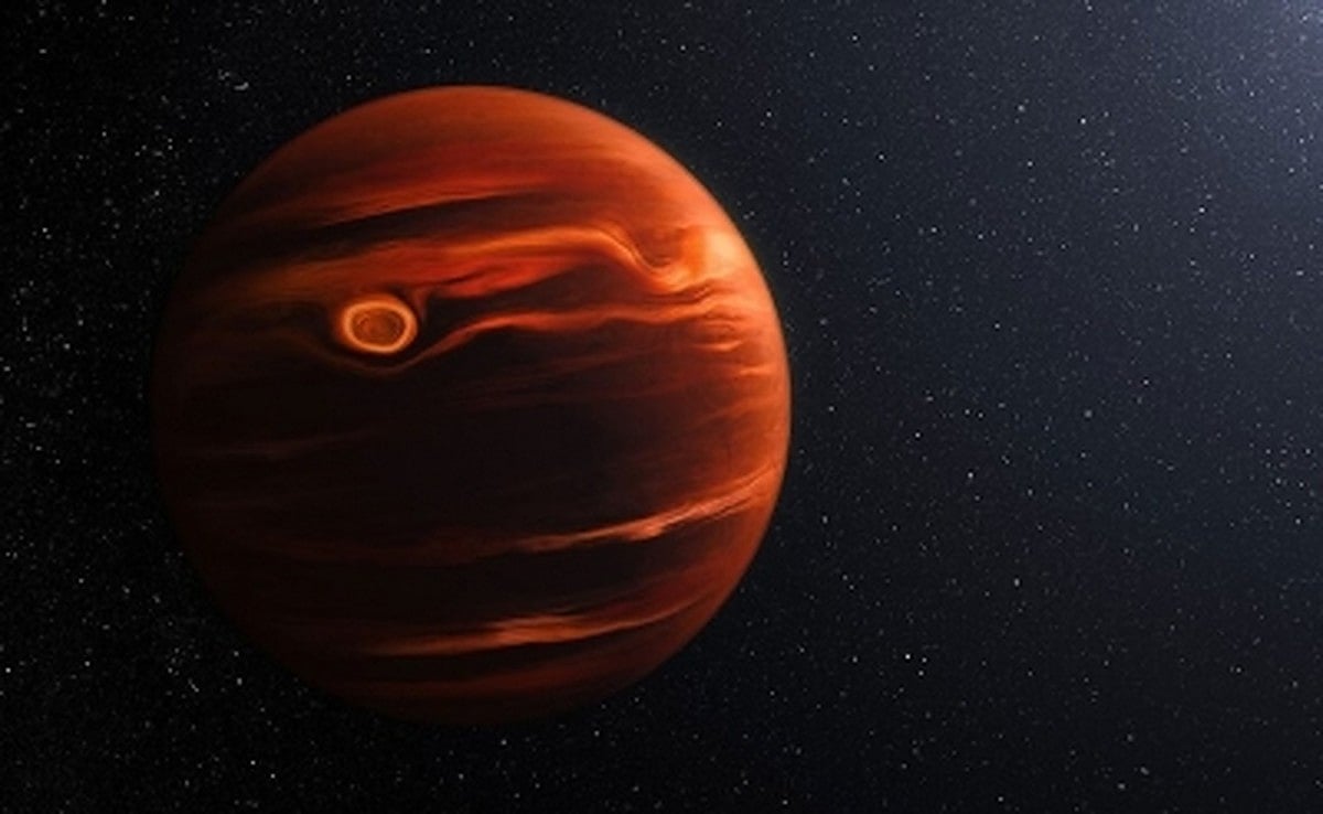 Webb telescope spots swirling, gritty clouds on remote planet