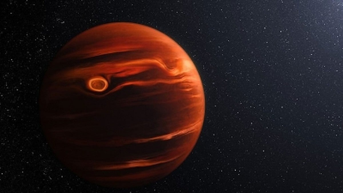 Webb telescope spots swirling, gritty clouds on remote planet