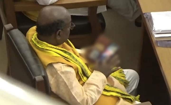 Tripura BJP MLA caught watching porn in assembly, opposition demands action
