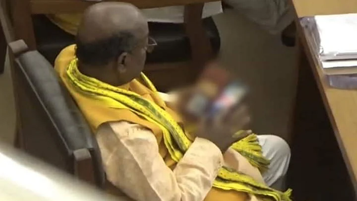 Tripura BJP MLA caught watching porn in assembly, opposition demands action