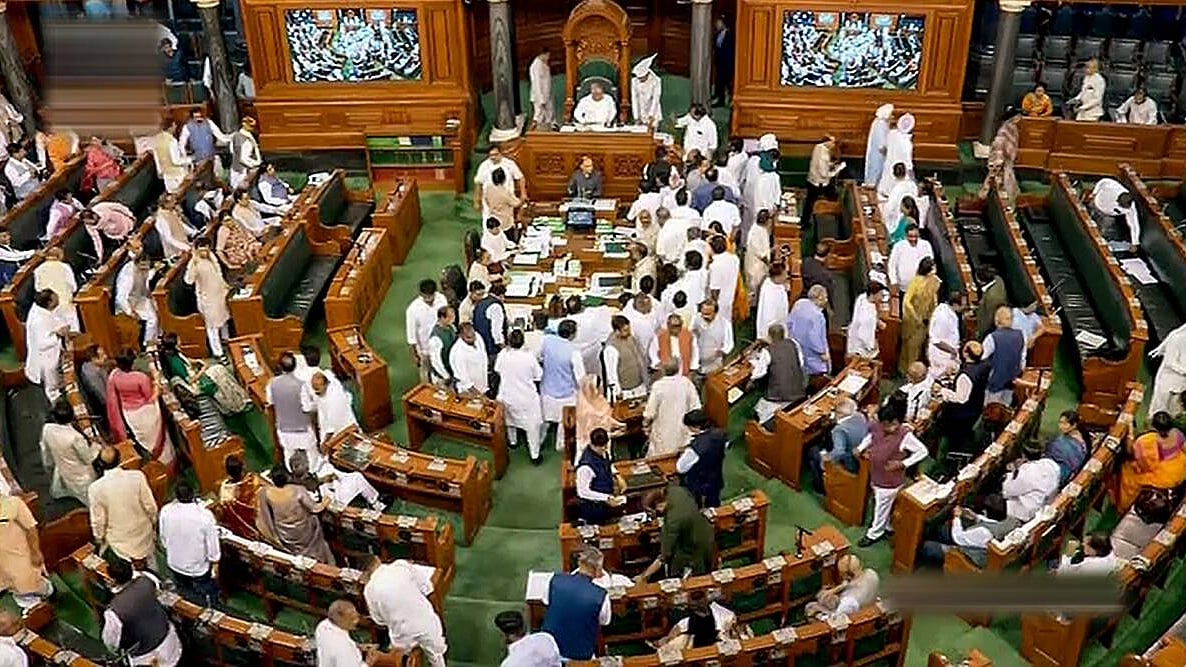 Both houses of the parliament adjourned within minutes amid sloganeering by Opposition members