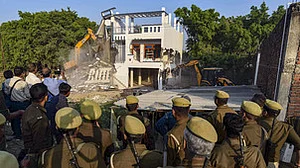 Umesh Pal murder: House of 3rd person linked to Atiq Ahmed demolished