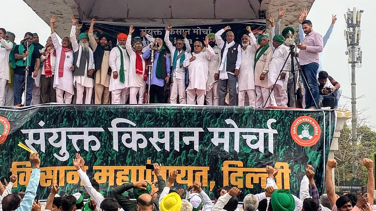 Senior leaders of the Samyukta Kisan Morcha (SKM) (photo: National Herald archives) 