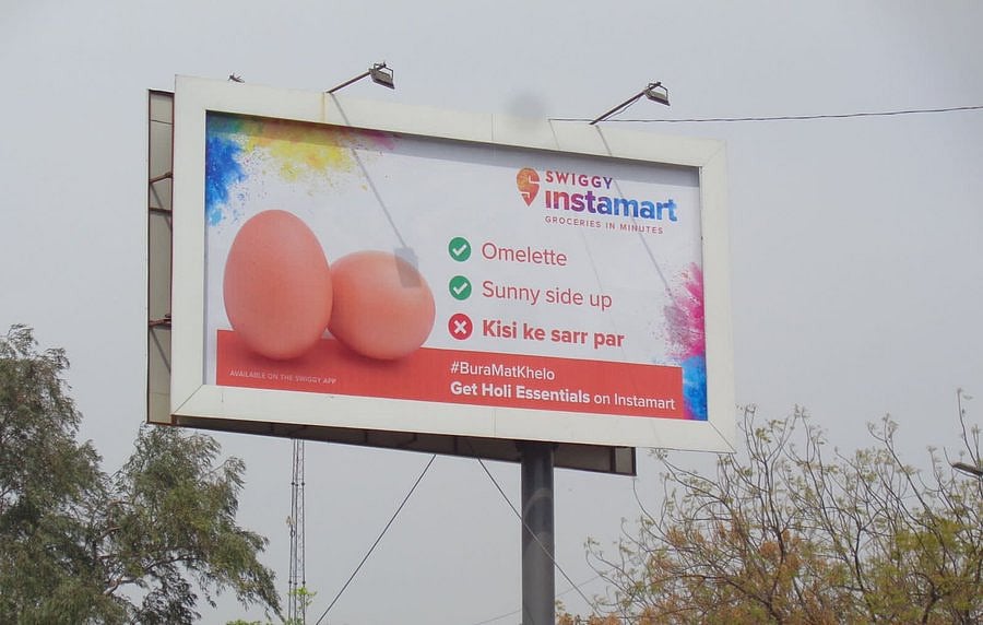Swiggy gets called 'Hinduphobic' over a Holi billboard