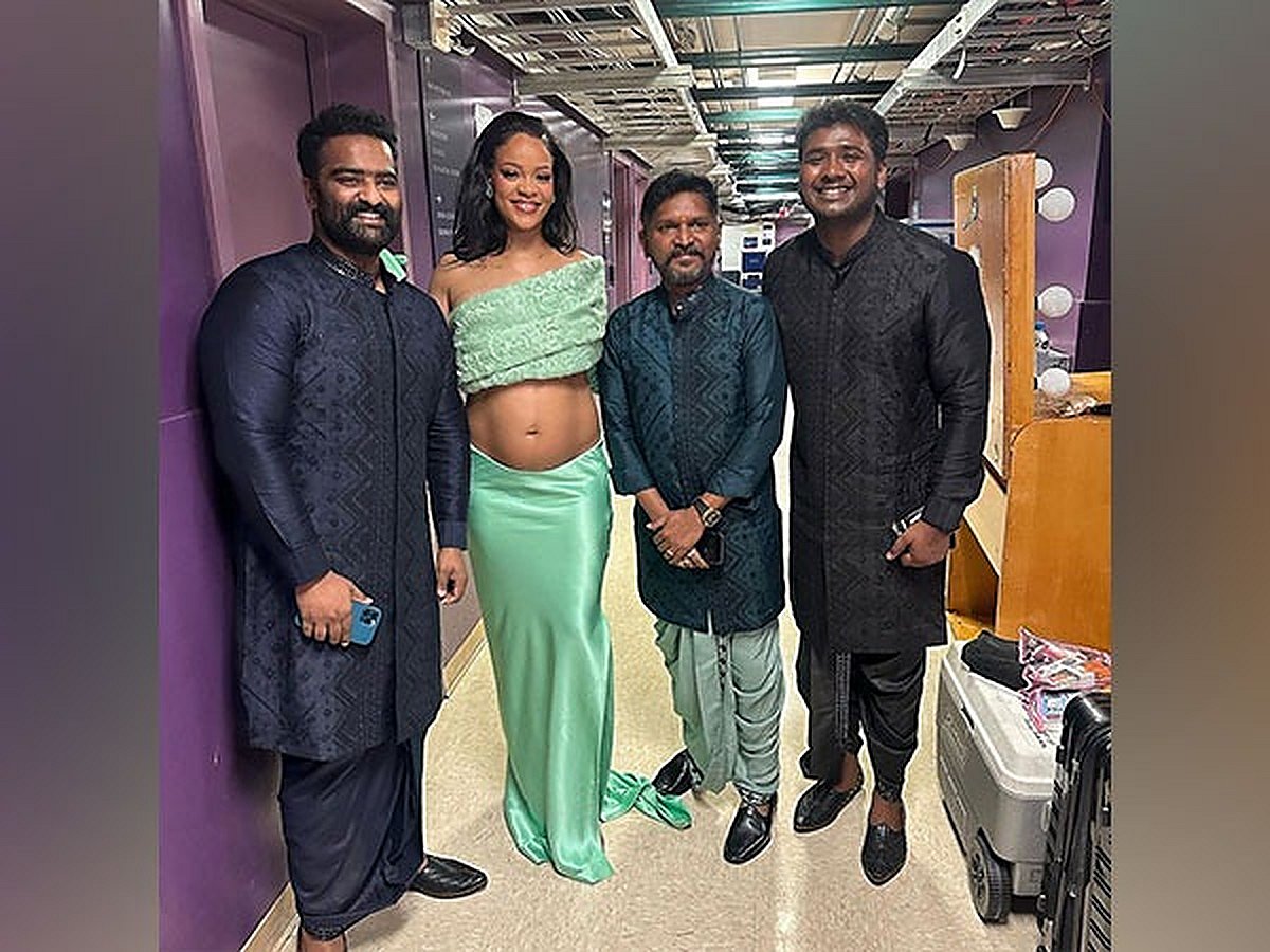 Speechless 'Naatu Naatu' singers have their fanboy moment with Rihanna