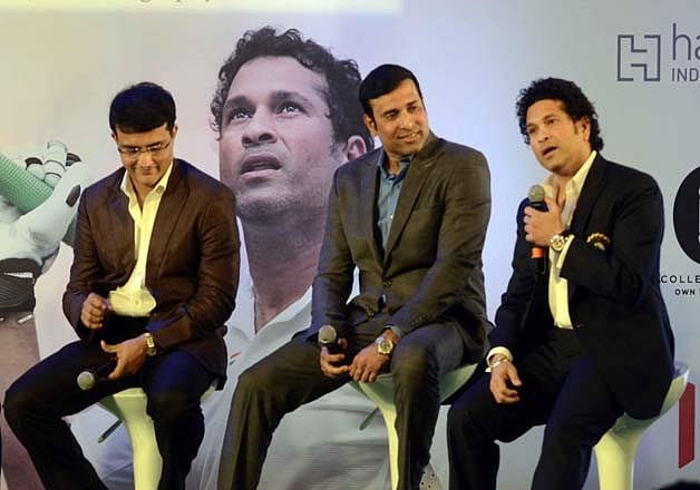 (L-R) Sourav Ganguly, VVS Laxman and Sachin Tendulkar