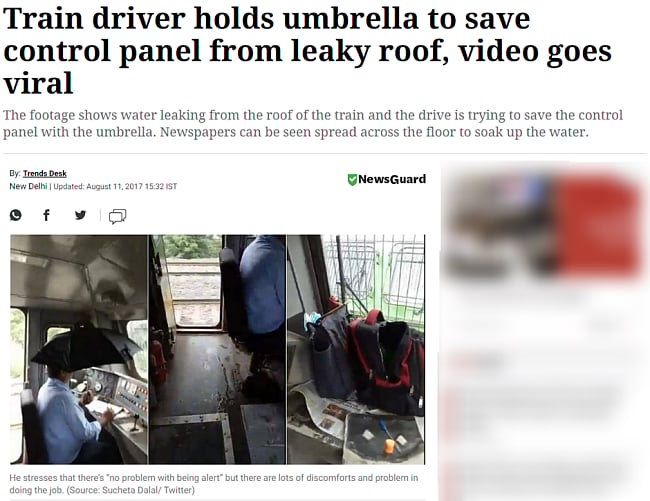 Fact Check: 2017 water-leak train photo falsely shared as that of Kerala’s first Vande Bharat 