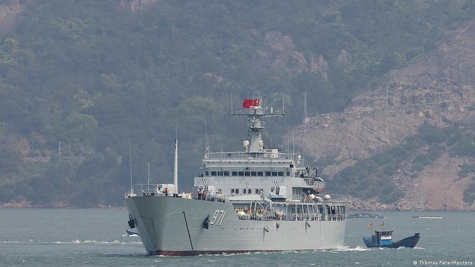 China rehearses blockade of Taiwan as US deploys destroyer
