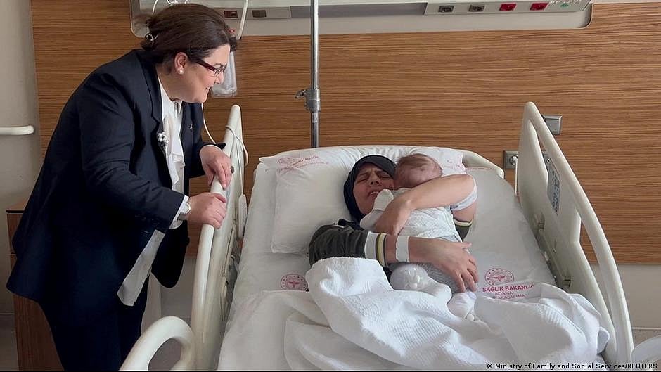 Turkey: 'Mystery' baby reunited with mother after earthquake