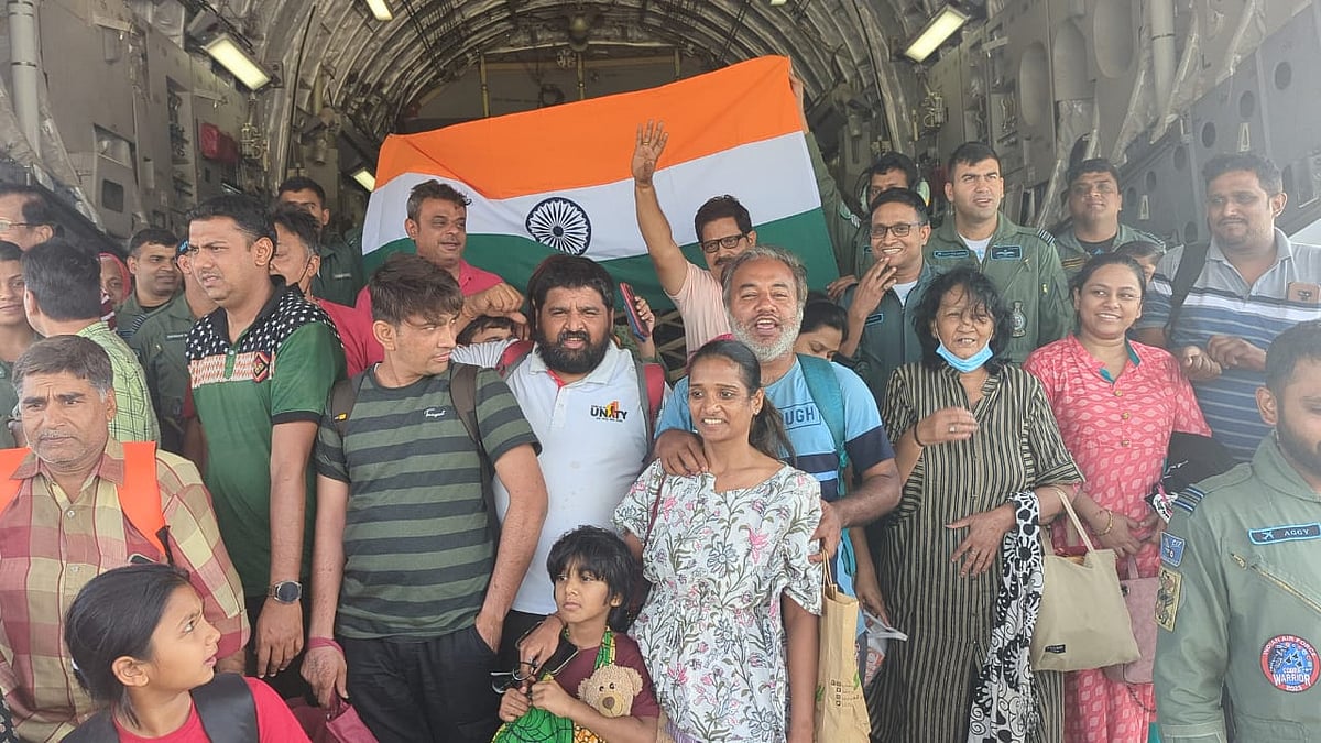 In Pictures: IAF Aircraft and Naval Warships Transport Indians Stranded in Sudan