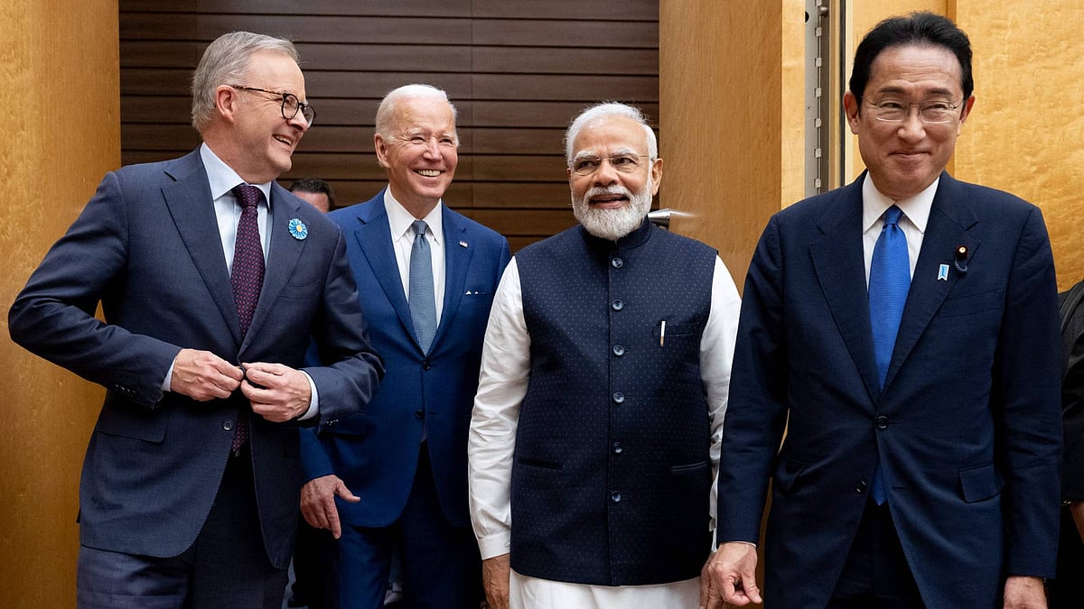 The Quad leaders; (L-R) Australian Prime Minister Anthony Albanese, United States President Joe Biden, Indian Prime Minister Narendra Modi, and Japanese Prime Minister Kishida Fumio. 