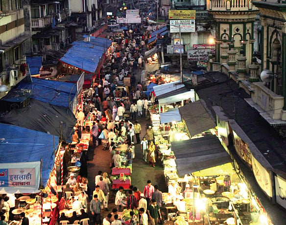 Mumbai's Mohammad Ali Road during Ramzan. (Getty Images)