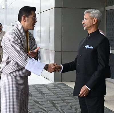 Bhutan king arrives in India for a two-day visit