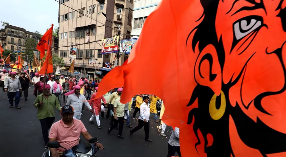 Several incidents of communal rioting over Ram Navami "Shobha Yatras" were reported in Howrah and Hooghly districts