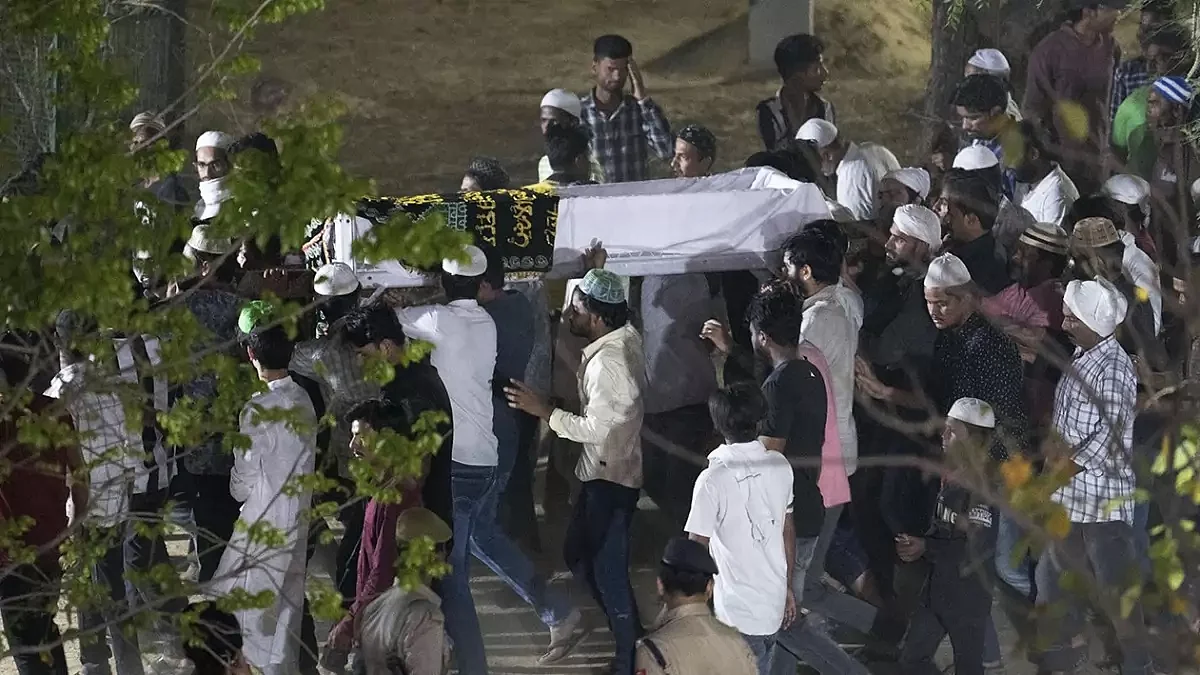 Atiq Ahmed funeral (PTI)