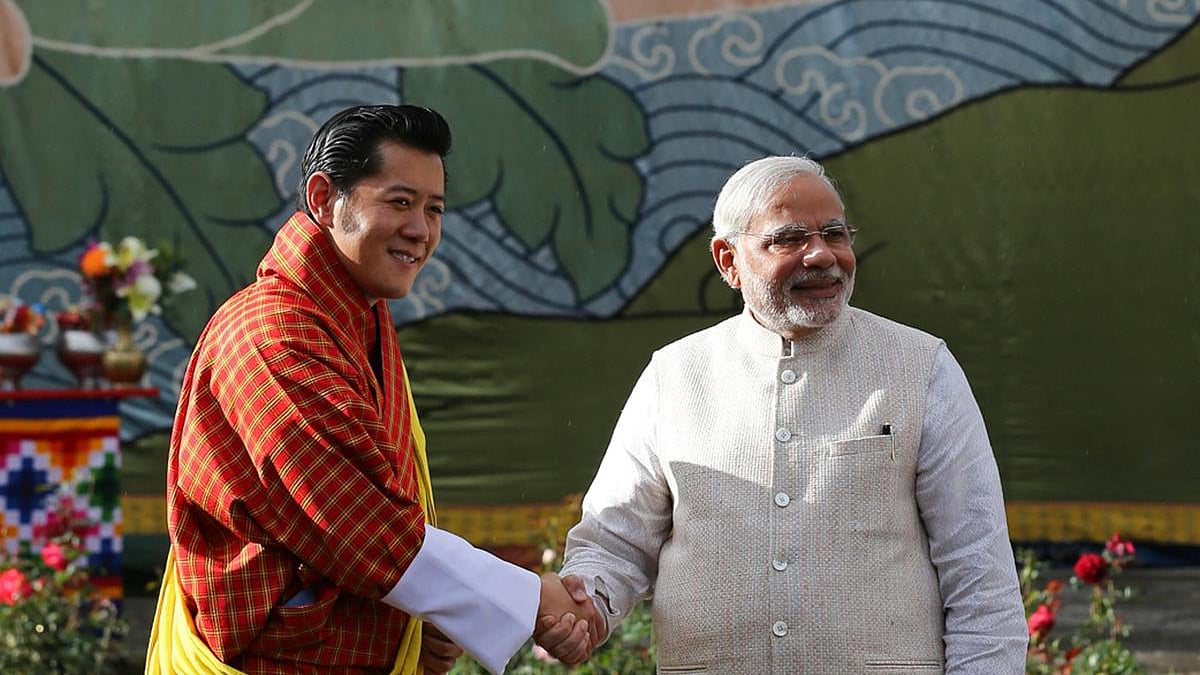 The King of Bhutan had a transit visit to Delhi in September last year.