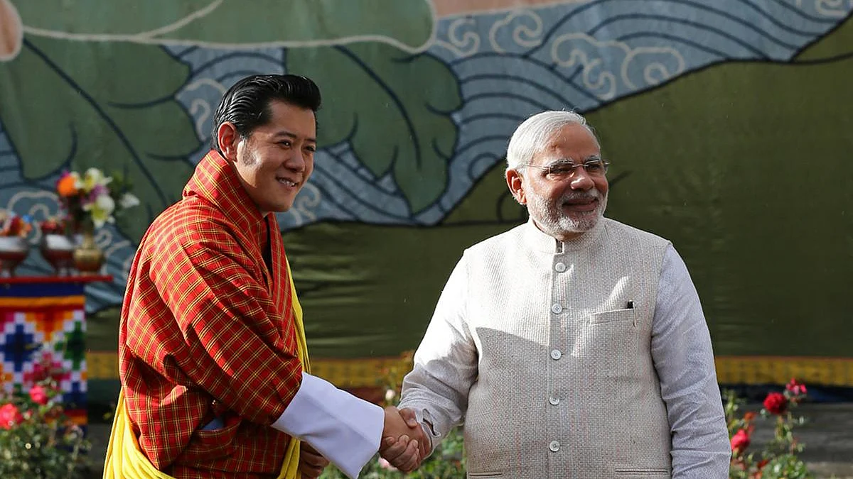 The King of Bhutan had a transit visit to Delhi in September last year.