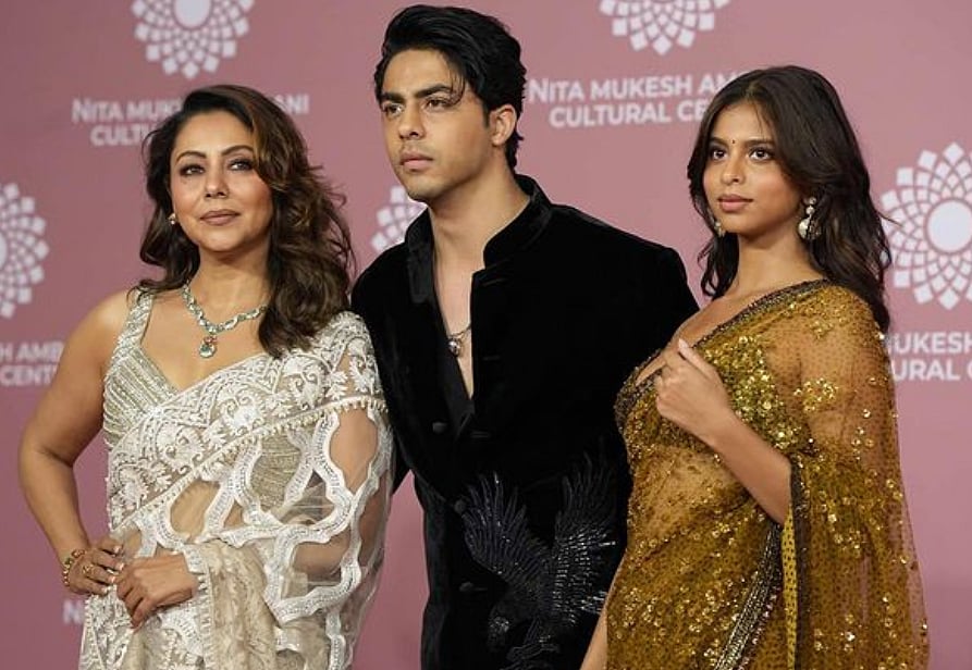 Gauri Khan, Aryan Khan, Suhana Khan.