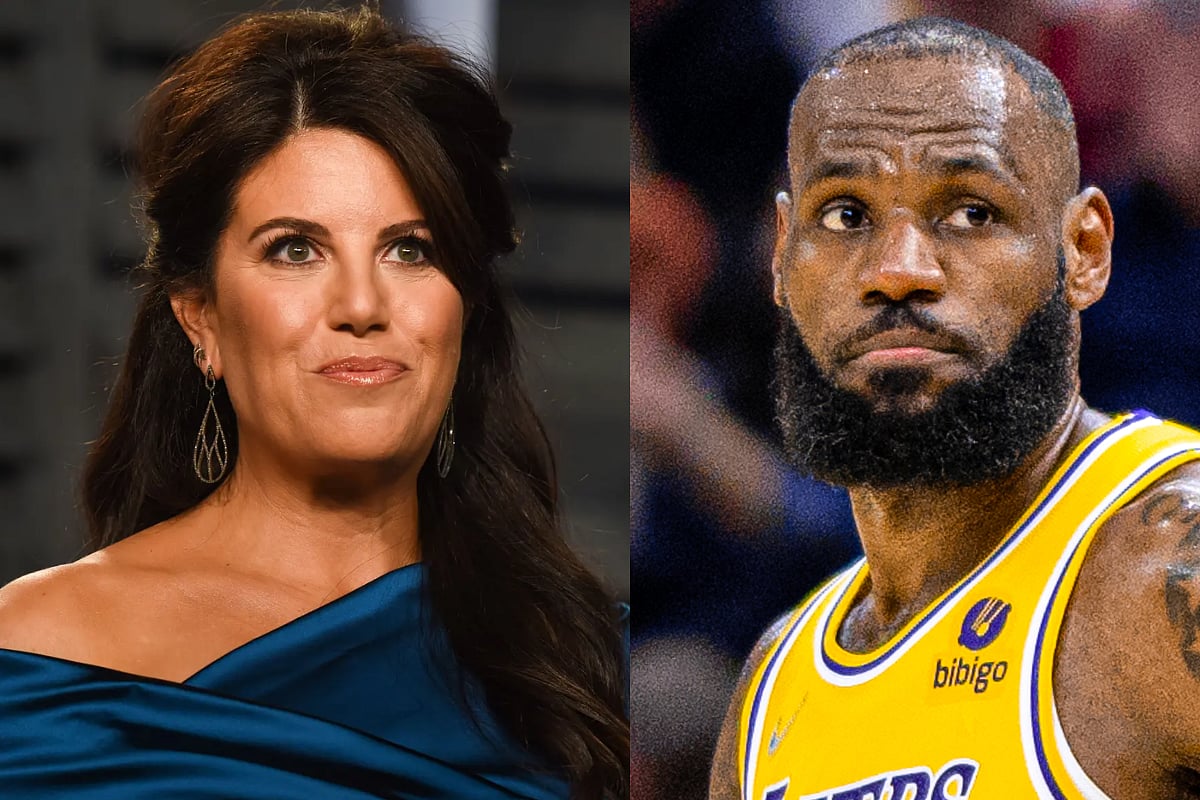 (L-R); Monica Lewinsky, LeBron James