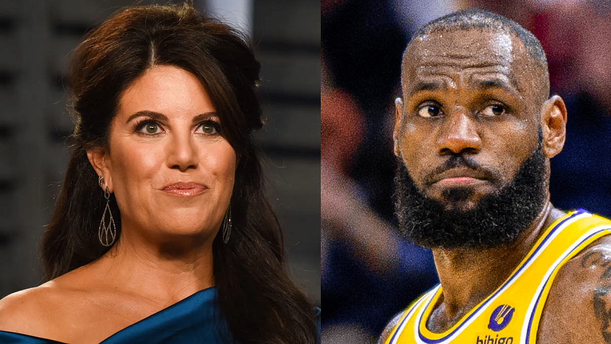 (L-R); Monica Lewinsky, LeBron James