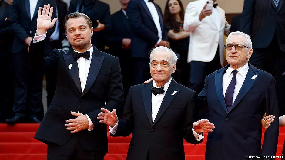 (L-R); Leonardo DiCaprio, Martin Scorsese, Robert De Niro