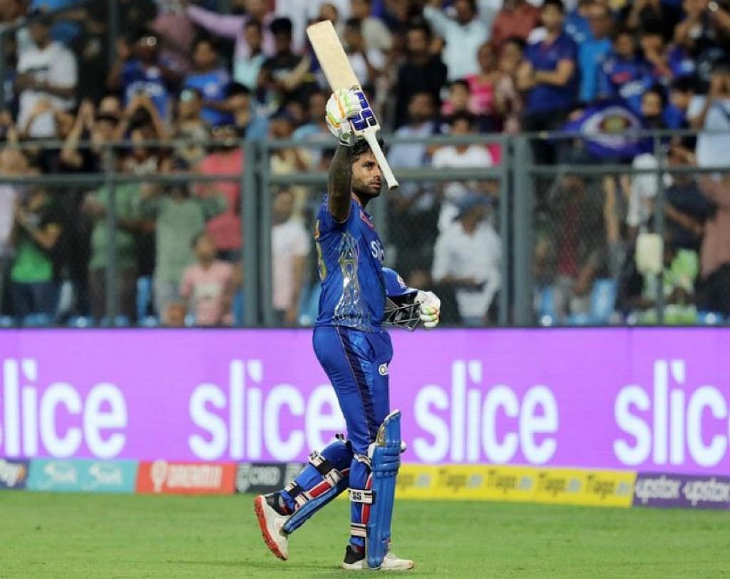 Suryakumar Yadav celebrates after Mumbai Indians' win. (Photo: Instagram/@surya_14kumar)