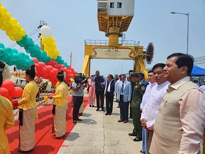 Sittwe Port in Myanmar (IANS Photo)