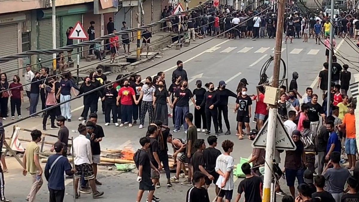 Violence-hit Manipur (photo courtesy @EastMojo/Twitter)