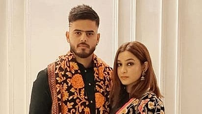 Nitish Rana with his wife Saachi Marwah (Photo: Instagram/nitishrana_official)