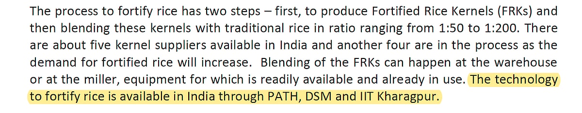 A screengrab of a 2017 press note by FSSAI (photo courtesy The Reporters' Collective)
