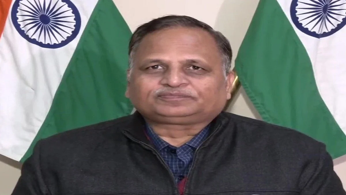 Satyendar Jain (Photo courtesy: ANI/Twitter)