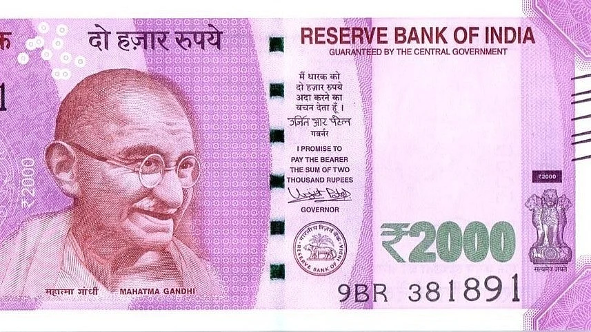 A file photograph of the ₹2000 denomination banknote (Photo courtesy: RBI)