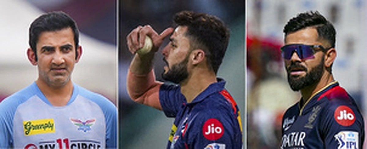 Kohli and Gambhir were seen having a heated argument after RCB won the match on Monday night. (Photo courtesy: PTI)