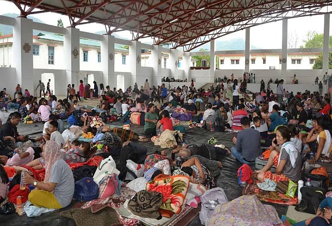 Displaced by the ongoing conflict, thousands of people have taken shelter in relief camps