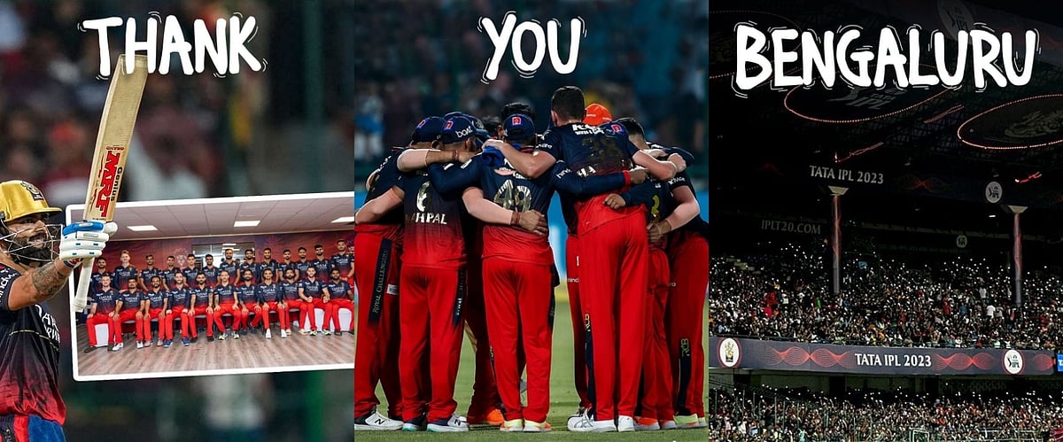 'Thank You Bengaluru' posts RCB on Twitter. (Photo: IANS)