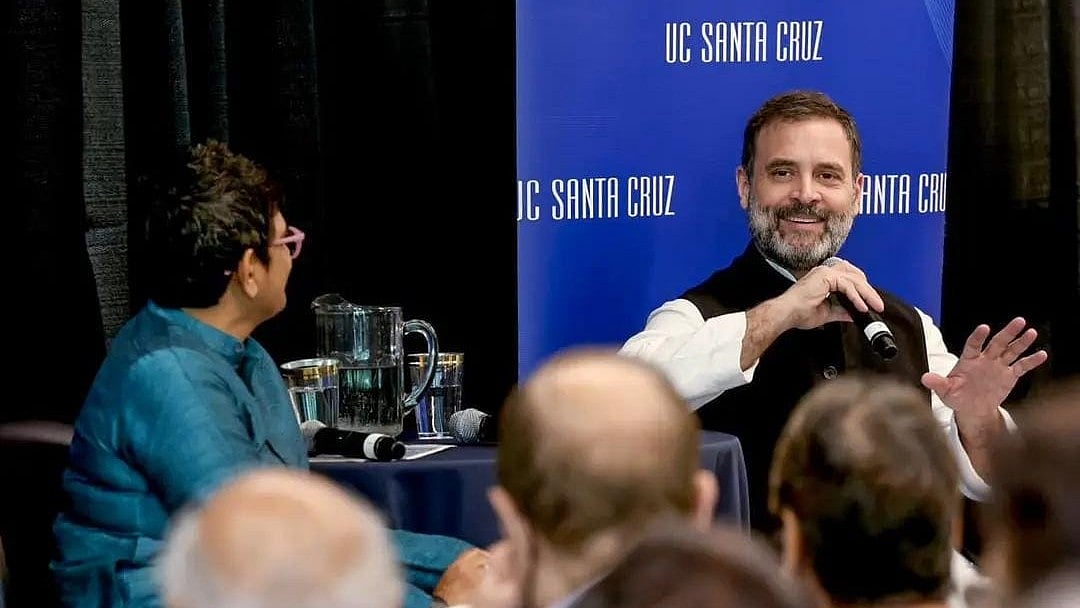Rahul Gandhi in California (photo courtesy @INCIndia/Twitter)