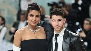 Priyanka, Nick twinning in monochrome at Met Gala Carpet
