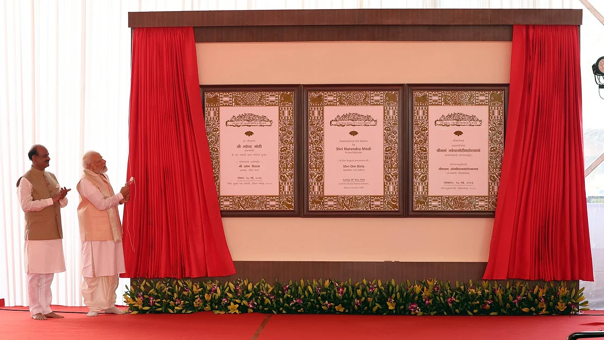 PM Modi inaugurated the new parliament building on Sunday morning. (Photo: Twitter/ @narendramodi)