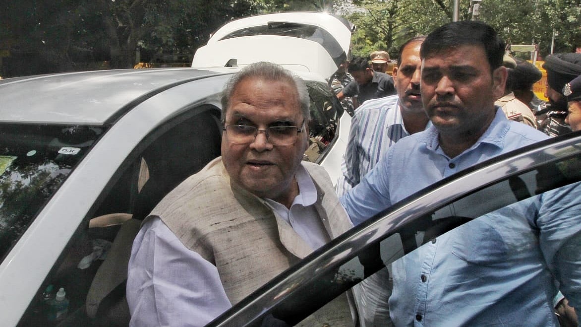 IN PHOTOS: Satyapal Malik joins protesting wrestlers at Jantar Mantar