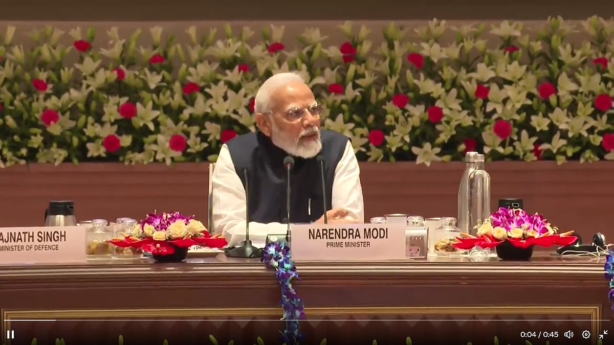 PM Modi chairing the NITI Aayog (photo courtesy @PIB_India/Twitter)